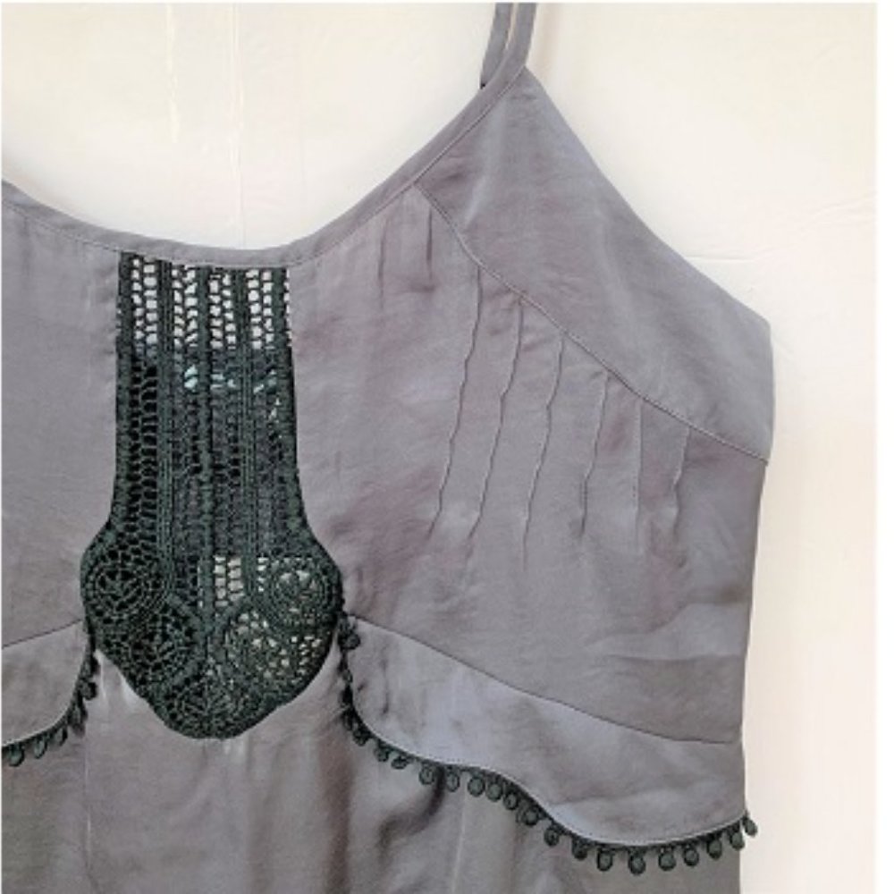 Kimchi Blue Grey and Black Slip Dress - Picture 2 of 6